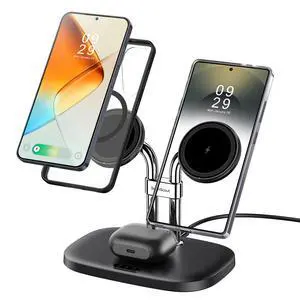 Dual Magnetic Charger for Samsung S26 Ultra, Dual Phone Charger for Samsung Galaxy S26/S25/S24/S23 Series, for iPhone 17/16/15/14 Series, for Galaxy Buds 4 Pro/4/3 Pro/3 Dual Magnetic Charger for Samsung S26 Ultra, Dual Phone Charger for Samsung Galaxy S26/S25/S24/S23 Series, for iPhone 17/16/15/14 Series, for Galaxy Buds 4 Pro/4/3 Pro/3