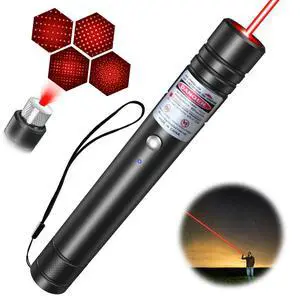 Red Light Flashlight, Long Distance USB Rechargeable Tactical Beam with Star Cap Adjustable Effect for Outdoor Journeys, Presentations, TV/LED/LCD Screens, and Stargazing Red Light Flashlight, Long Distance USB Rechargeable Tactical Beam with Star Cap Adjustable Effect for Outdoor Journeys, Presentations, TV/LED/LCD Screens, and Stargazing