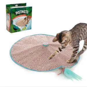 Hidden Hijinks Toy for Indoor Cats & Kittens, Electronic Interactive Motion Toy, Featuring Teaser Wand, Plus Replaceable Batteries Included Hidden Hijinks Toy for Indoor Cats & Kittens, Electronic Interactive Motion Toy, Featuring Teaser Wand, Plus Replaceable Batteries Included