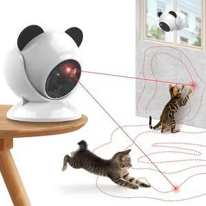 Laser Cat Toys for Indoor Cats, Automatic Cat Laser Toy with Random Trajectory, Suction Cup Design, Run Quiet, USB Rechargeable Laser Cat Toys for Indoor Cats, Automatic Cat Laser Toy with Random Trajectory, Suction Cup Design, Run Quiet, USB Rechargeable