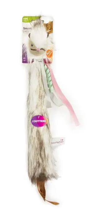Chitter Critter Squirrel Electronic Sound Plush Kicker Cat Toy, Battery Powered - Gray, One Size Chitter Critter Squirrel Electronic Sound Plush Kicker Cat Toy, Battery Powered - Gray, One Size