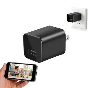 USB Charger Hidden Camera, WiFi Small Spy Security Camera, Full HD 1080P Mini Wireless Nanny Cam Motion Detection with App Live Feed for Home, Window, Indoor USB Charger Hidden Camera, WiFi Small Spy Security Camera, Full HD 1080P Mini Wireless Nanny Cam Motion Detection with App Live Feed for Home, Window, Indoor