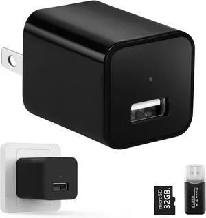 Mini Camera with 64G Card 1080P Small Security Camera Charger with Motion Detection for Indoor (No WiFi) Mini Camera with 64G Card 1080P Small Security Camera Charger with Motion Detection for Indoor (No WiFi)