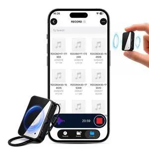 Voice Recorder - Voice Recorder with Playback - 64GB Recording Device, 1200 Hours Storage, Portable Audio Recorder with Earphones & Lanyard for Meetings, Lectures & Voice Memos Voice Recorder - Voice Recorder with Playback - 64GB Recording Device, 1200 Hours Storage, Portable Audio Recorder with Earphones & Lanyard for Meetings, Lectures & Voice Memos