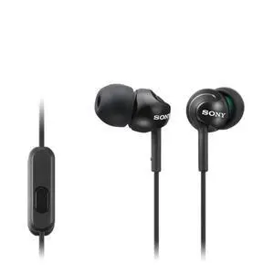 Deep Bass Wired Earphones with Smartphone Control and Mic - Metallic Black Deep Bass Wired Earphones with Smartphone Control and Mic - Metallic Black