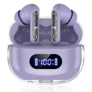 Purple Wireless Earbuds P1 PRO, Earphones Wireless Bluetooth Headphones with Clear Call Mics Ear Buds, Comfortable Fit, IPX7 Waterproof Long Battery Life, 30H Playtime for Sports Workout Purple Wireless Earbuds P1 PRO, Earphones Wireless Bluetooth Headphones with Clear Call Mics Ear Buds, Comfortable Fit, IPX7 Waterproof Long Battery Life, 30H Playtime for Sports Workout