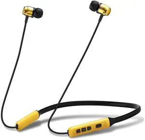 Bluetooth Earbuds, Wireless 6.0 Headphones with Microphone, 35H Playtime Deep Bass Headsets, Comfortably Light, IPX5 Waterproof Magnetic Earphones, Secure Fit for Workout (Yellow) Bluetooth Earbuds, Wireless 6.0 Headphones with Microphone, 35H Playtime Deep Bass Headsets, Comfortably Light, IPX5 Waterproof Magnetic Earphones, Secure Fit for Workout (Yellow)