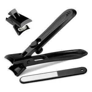 German Nail Clippers Adult, Fingernail Clipper Ultra Sharp Sturdy Heavy Duty, Wide Jaw Anti Splash Lock Design, Professional Nail Cutter Premium Stainless Steel for Men, Woman, Seniors Black German Nail Clippers Adult, Fingernail Clipper Ultra Sharp Sturdy Heavy Duty, Wide Jaw Anti Splash Lock Design, Professional Nail Cutter Premium Stainless Steel for Men, Woman, Seniors Black