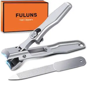 Nail Clippers for Men Thick Nails with Catcher, Heavy Duty Toenail Clippers for Seniors with Safety Lock & Wide Opening, Large Sharp Fingernail Clipper No Splash Nail Cutter Gifts for Men Women Adults Nail Clippers for Men Thick Nails with Catcher, Heavy Duty Toenail Clippers for Seniors with Safety Lock & Wide Opening, Large Sharp Fingernail Clipper No Splash Nail Cutter Gifts for Men Women Adults
