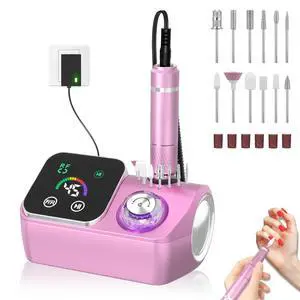 Professional Electric Nail Drill E-File Machine - 45,000 RPM Corded Nail Drills Kit with Low Noise & LED Display for Shaping, Removing & Polishing Acrylic Gel Nails for Salon Home Professional Electric Nail Drill E-File Machine - 45,000 RPM Corded Nail Drills Kit with Low Noise & LED Display for Shaping, Removing & Polishing Acrylic Gel Nails for Salon Home