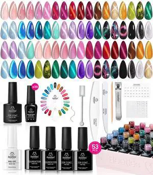 Cat Eye Gel Nail Polish Set - 36 Colors Red Purple Brown Green Burgundy Magnetic Gel Polish Kit Base Glossy Matte Top Coat Soak Off UV DIY Salon Nail Art Gift for Women Cat Eye Gel Nail Polish Set - 36 Colors Red Purple Brown Green Burgundy Magnetic Gel Polish Kit Base Glossy Matte Top Coat Soak Off UV DIY Salon Nail Art Gift for Women