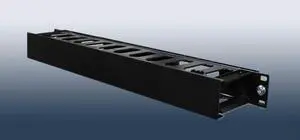 1U Horizontal Rack Mount Cable Management Unit with Panel Plastic 19" Rack Mount 1U Horizontal Rack Mount Cable Management Unit with Panel Plastic 19" Rack Mount