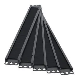 1U Brush Panel Horizontal Grommet Strip Server Rack Cable Management Panel (5-Pack) 1U Brush Panel Horizontal Grommet Strip Server Rack Cable Management Panel (5-Pack)