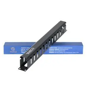 1U 12 Slot Rack Manager, Server Rack Cable Management, Cord Wire Organizer with Cover for Network Rack Cabinet Horizontal Mount, 19-inches Cable Raceway 1U 12 Slot Rack Manager, Server Rack Cable Management, Cord Wire Organizer with Cover for Network Rack Cabinet Horizontal Mount, 19-inches Cable Raceway
