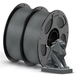 PETG Filament 1.75mm, 3D Printer Filament, Dimensional Accuracy +/- 0.02mm, Exceptional Toughness, Print with Most FDM 3D Printers, 1KG Reusable Spool, 2KG Texture Grey PETG Filament 1.75mm, 3D Printer Filament, Dimensional Accuracy +/- 0.02mm, Exceptional Toughness, Print with Most FDM 3D Printers, 1KG Reusable Spool, 2KG Texture Grey