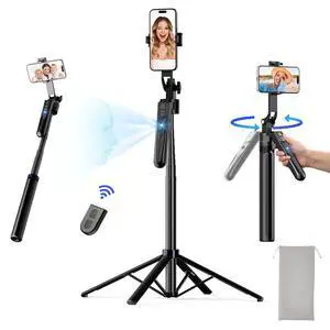 68'' Auto Face Tracking Tripod for iPhone, 360° Rotation Phone Tripod with Wireless Remote and Phone Holder, Selfie Stick for Android, Applied to YouTube, Tiktok, Facetime 68'' Auto Face Tracking Tripod for iPhone, 360° Rotation Phone Tripod with Wireless Remote and Phone Holder, Selfie Stick for Android, Applied to YouTube, Tiktok, Facetime