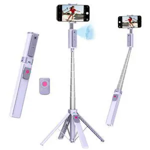 59'' Auto Face Tracking Tripod, 360° Rotation Selfie Stick for iPhone & Android with Wireless Remote, No App Required, Gesture Control for Vlog 59'' Auto Face Tracking Tripod, 360° Rotation Selfie Stick for iPhone & Android with Wireless Remote, No App Required, Gesture Control for Vlog
