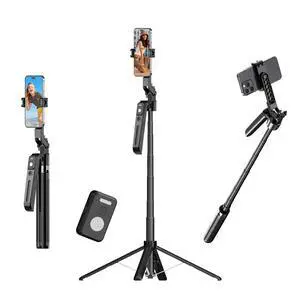 70.9" Auto Face Tracking Selfie Stick Tripod for iPhone Android with Lights, No App, 360°Rotation Tripod that Follows Your Movement with Remote Control for Live Streaming, TikTok, YouTube 70.9" Auto Face Tracking Selfie Stick Tripod for iPhone Android with Lights, No App, 360°Rotation Tripod that Follows Your Movement with Remote Control for Live Streaming, TikTok, YouTube