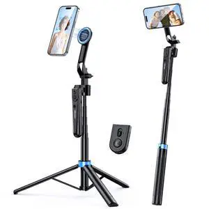 72 Auto Face Tracking Tripod for iPhone, MagSafe Selfie Stick with Remote, 360° Magnetic Phone Stand with Gesture Control for TikTok, Live Stream & Vlogging 72 Auto Face Tracking Tripod for iPhone, MagSafe Selfie Stick with Remote, 360° Magnetic Phone Stand with Gesture Control for TikTok, Live Stream & Vlogging