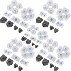 5 Set Silicone Conductive Rubber Pads for PS4 Controller Buttons Repair Replacement Part 5 Set Silicone Conductive Rubber Pads for PS4 Controller Buttons Repair Replacement Part