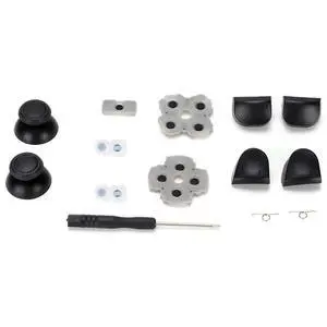 PS5 Controller Replacement Parts Kit for PS5 Handle Conductive Rubber Pad Rocker + 3D Plastic Cap + L12 Replacement Buttons Set Repair Kit PS5 Controller Replacement Parts Kit for PS5 Handle Conductive Rubber Pad Rocker + 3D Plastic Cap + L12 Replacement Buttons Set Repair Kit