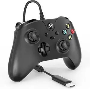Wired Controller for Xbox One, Wired Xbox one USB Gamepad Controller Compatible with Xbox One/S/X/PC Windows 10/11 with 3.5mm Headset Audio Jack(Night Black) Wired Controller for Xbox One, Wired Xbox one USB Gamepad Controller Compatible with Xbox One/S/X/PC Windows 10/11 with 3.5mm Headset Audio Jack(Night Black)