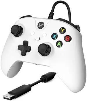 Wired Controller for Xbox One, Wired Xbox one USB Gamepad Controller Compatible with Xbox One/S/X/PC Windows 10/11 with 3.5mm Headset Audio Jack(White) Wired Controller for Xbox One, Wired Xbox one USB Gamepad Controller Compatible with Xbox One/S/X/PC Windows 10/11 with 3.5mm Headset Audio Jack(White)