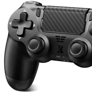 Wireless Controller for PS-4, Dual Vibration Game Joystick/Motion Sensing/Touchpad/Speaker/3.5mm Audio Jack Headphone, Upgraded Six-Axis Sensor, Compatible with PS4/Slim/Pro Console/PC (BLACK) Wireless Controller for PS-4, Dual Vibration Game Joystick/Motion Sensing/Touchpad/Speaker/3.5mm Audio Jack Headphone, Upgraded Six-Axis Sensor, Compatible with PS4/Slim/Pro Console/PC (BLACK)