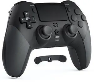 Wireless Controller for PS4 with 2 Macro Buttons, 3.5mm Audio and Turbo Function, 6-Axis Motion Control, Dual Vibration, Gamepad Joystick for PS-4, Compatible with PS-4, Slim, Pro Wireless Controller for PS4 with 2 Macro Buttons, 3.5mm Audio and Turbo Function, 6-Axis Motion Control, Dual Vibration, Gamepad Joystick for PS-4, Compatible with PS-4, Slim, Pro