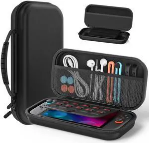 Switch 2 Slim Case for Nintendo Switch 2 (2025)/Switch/OLED, Hard Shell Carry Case with Soft Lining, 10 Card Slots, Durable Ballistic Nylon, Soft Silicone Handle, Switch2 Carry Case Switch 2 Slim Case for Nintendo Switch 2 (2025)/Switch/OLED, Hard Shell Carry Case with Soft Lining, 10 Card Slots, Durable Ballistic Nylon, Soft Silicone Handle, Switch2 Carry Case