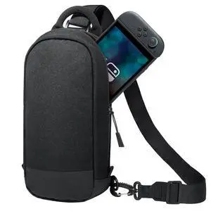 Sling Crossbody Bag for Nintendo Switch 2/Switch OLED/Switch Console, Shoulder Bag with 8 Game Card Slots, Large Capacity for Accessories & Charger, Perfect for Daily Use & Travel, Black Sling Crossbody Bag for Nintendo Switch 2/Switch OLED/Switch Console, Shoulder Bag with 8 Game Card Slots, Large Capacity for Accessories & Charger, Perfect for Daily Use & Travel, Black