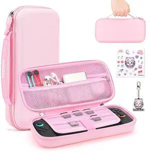 Switch 2 Carrying Case for NS Switch 2 (2025), with 9 Game Card Slots, Protective Travel Storage Case, Cute Pendant and Sticker, Pink Switch 2 Carrying Case for NS Switch 2 (2025), with 9 Game Card Slots, Protective Travel Storage Case, Cute Pendant and Sticker, Pink