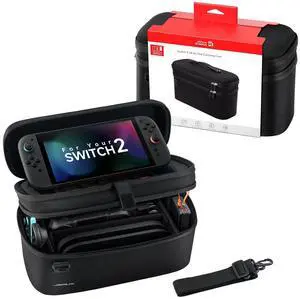 All-in-One Carrying Case for Nintendo Switch 2 / ROG Xbox Ally / Ally X, Travel Storage Bag Fits Dock, Pro Controller and Accessories, Holds Switch 2 with Protective Case, Large CapacityBlack All-in-One Carrying Case for Nintendo Switch 2 / ROG Xbox Ally / Ally X, Travel Storage Bag Fits Dock, Pro Controller and Accessories, Holds Switch 2 with Protective Case, Large CapacityBlack