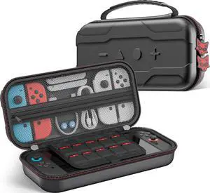 Switch 2 Carrying Case Compatible with Nintendo Switch 2(2025)/Switch/OLED Console, Protective Hard Portable Travel Carry Case Shell Pouch with Pockets for Switch 2 Accessories and 10 Games Switch 2 Carrying Case Compatible with Nintendo Switch 2(2025)/Switch/OLED Console, Protective Hard Portable Travel Carry Case Shell Pouch with Pockets for Switch 2 Accessories and 10 Games
