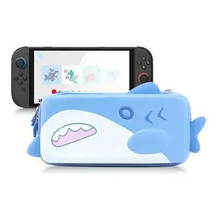 Portable Carrying Case Compatible with Switch 2 (2025), Hard Storage Bag with 12 Game Card Slots, Cute Travel Case for Switch 2 Console and Accessories, Shark Portable Carrying Case Compatible with Switch 2 (2025), Hard Storage Bag with 12 Game Card Slots, Cute Travel Case for Switch 2 Console and Accessories, Shark