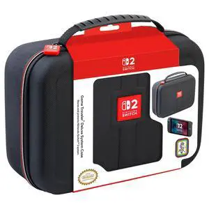 Game Traveler Deluxe Licensed System Case for Nintendo Switch 2 and OLED, Black, Large (NS262) Game Traveler Deluxe Licensed System Case for Nintendo Switch 2 and OLED, Black, Large (NS262)