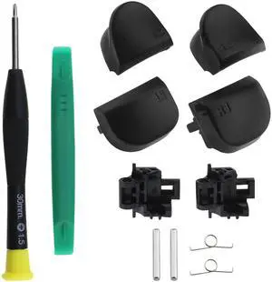 Set of 12 L1 R1 L2 R2 Trigger Buttons Repair Kit Compatible with PS5 V1 Controller Shoulder Buttons with Springs & Trigger Frames & Shaft & Screwdriver & Pry Tool Set of 12 L1 R1 L2 R2 Trigger Buttons Repair Kit Compatible with PS5 V1 Controller Shoulder Buttons with Springs & Trigger Frames & Shaft & Screwdriver & Pry Tool