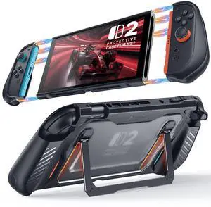 Protective Case for Nintendo Switch 2 with Kickstand, Black Protective Case for Nintendo Switch 2 with Kickstand, Black