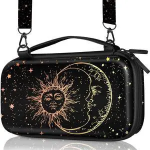 Carrying Case for Nintendo Switch/Switch OLED Travel Carry Cases Hard Shell Protective Cover Strap Black Sun Moon Cute Girls Boys Accessories Storage Pouch Bag for Switch 1 (2017) /Oled 2021 Carrying Case for Nintendo Switch/Switch OLED Travel Carry Cases Hard Shell Protective Cover Strap Black Sun Moon Cute Girls Boys Accessories Storage Pouch Bag for Switch 1 (2017) /Oled 2021