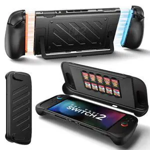 Protective Case for Nintendo Switch 2, Split Design with TPU Frame & PC Front Cover, Ergonomic Non-Slip Grip, 10-Game Card Storage, Kickstand Compatible, Shockproof & Scratch-Resistant-PC0114 Protective Case for Nintendo Switch 2, Split Design with TPU Frame & PC Front Cover, Ergonomic Non-Slip Grip, 10-Game Card Storage, Kickstand Compatible, Shockproof & Scratch-Resistant-PC0114