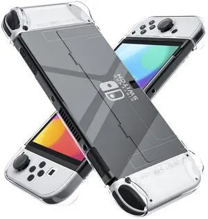 Dockable Clear Case for Nintendo Switch OLED 2021,Protective Case Cover for Switch OLED and Joy Con Controller - Strong and Durable, Not Easy to Fall Off (Clear) Dockable Clear Case for Nintendo Switch OLED 2021,Protective Case Cover for Switch OLED and Joy Con Controller - Strong and Durable, Not Easy to Fall Off (Clear)