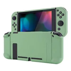 PlayVital Back Cover for Nintendo Switch Console,Joycon Handheld Controller Separable Protector Hard Shell,Dockable Protective Case for Nintendo Switch - Matcha Green (NOT for Switch 2) PlayVital Back Cover for Nintendo Switch Console,Joycon Handheld Controller Separable Protector Hard Shell,Dockable Protective Case for Nintendo Switch - Matcha Green (NOT for Switch 2)