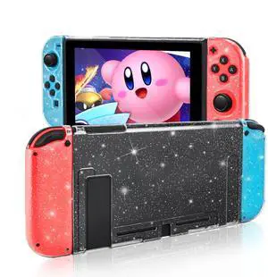 Dockable Crystal Case for Nintendo Switch, Glitter Bling Cover with Shock-Absorption and Anti-Scratch Design Protective Case - Crystal Glitter Dockable Crystal Case for Nintendo Switch, Glitter Bling Cover with Shock-Absorption and Anti-Scratch Design Protective Case - Crystal Glitter