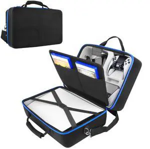 Hard Shell Carrying Case for Playstation 5 Console, Travel Case for PS5 Disc Digital Edition, Storage Bag for PS5 Controllers and Other Accessories Hard Shell Carrying Case for Playstation 5 Console, Travel Case for PS5 Disc Digital Edition, Storage Bag for PS5 Controllers and Other Accessories
