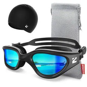 Swim Goggles Adult, G1 Air Anti-Fog UV Protection, Leakproof Comfortable Fit for Adult Men Women, Includes Swim Cap Swim Goggles Adult, G1 Air Anti-Fog UV Protection, Leakproof Comfortable Fit for Adult Men Women, Includes Swim Cap