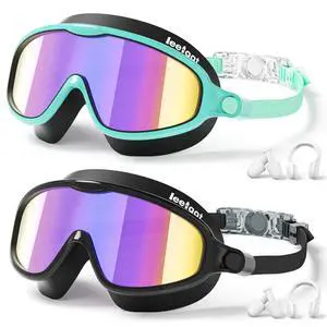 2 Pack Kids Swim Goggles, Anti-Fog UV Protection Swimming Goggles for Boys Girls Age 3-14, Leakproof Wide View Youth Goggles 2 Pack Kids Swim Goggles, Anti-Fog UV Protection Swimming Goggles for Boys Girls Age 3-14, Leakproof Wide View Youth Goggles