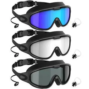 Swim Goggles, Anti-Fog UV 180°Clear View Swimming Goggles, 3 Pack Goggles Swimming Adult Men Women Youth Swim Goggles, Anti-Fog UV 180°Clear View Swimming Goggles, 3 Pack Goggles Swimming Adult Men Women Youth
