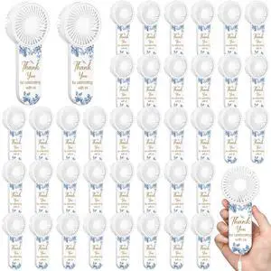 50 Pcs Mini Handheld Electric Fans for Wedding Guests Bulk, Personal Portable Hand Fan Battery Powered Thank You for Celebrating for Wedding Favor, Battery Not Include(Blue,Flower) 50 Pcs Mini Handheld Electric Fans for Wedding Guests Bulk, Personal Portable Hand Fan Battery Powered Thank You for Celebrating for Wedding Favor, Battery Not Include(Blue,Flower)