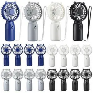 16 Pcs Mini Portable Fans Bulk Handheld Battery Operated Fan with Lanyard, Cooling Lightweight Pocket Personal Fans for Wedding Birthday Summer Outdoor Use (White Black Gray Navy Blue) 16 Pcs Mini Portable Fans Bulk Handheld Battery Operated Fan with Lanyard, Cooling Lightweight Pocket Personal Fans for Wedding Birthday Summer Outdoor Use (White Black Gray Navy Blue)