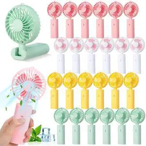 24 Pcs Mini Handheld Fans Bulk, 180° Foldable Portable Personal Fans, Small Desk Fan for Wedding Guests, Summer Party Favors, Beach Outdoor Events, Classroom Gifts (Multicolor) 24 Pcs Mini Handheld Fans Bulk, 180° Foldable Portable Personal Fans, Small Desk Fan for Wedding Guests, Summer Party Favors, Beach Outdoor Events, Classroom Gifts (Multicolor)